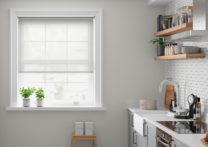 Crystalline Voile, Pure - Roller Blind - Image 3